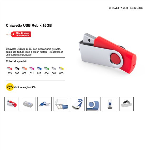 Chiavetta Usb 16gb Rebik